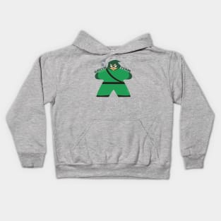 Green Meeple Team Kids Hoodie